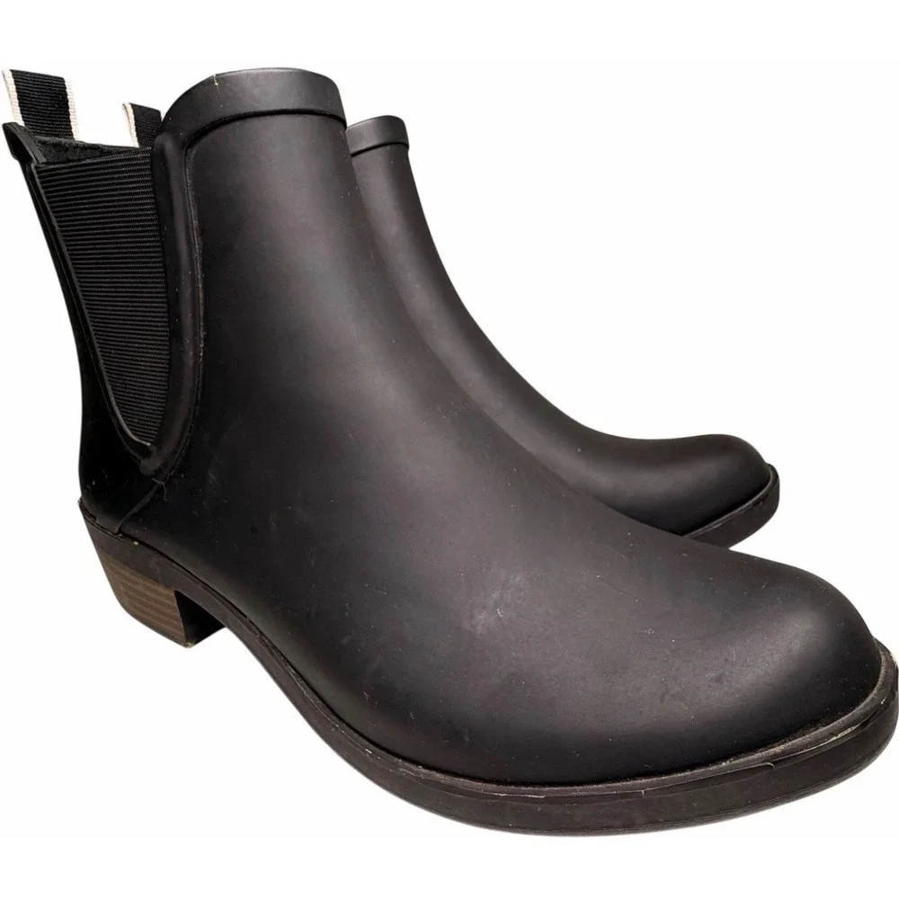 Lucky Brand Basel H2O Waterproof‎ Chelsea Rain Booties Black Women’s 9